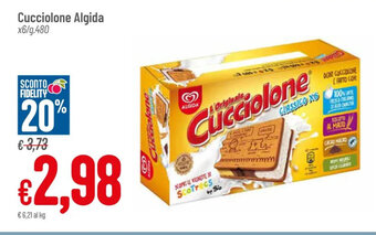 Pan Cucciolone Algida x6/g.480 offerta