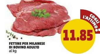 PENNY Penny Market Fettine Per Milanese Di Bovino Adulto offerta