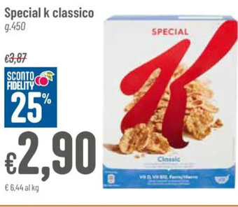 Pan Special k classico g.450 offerta