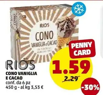 PENNY Rios Cono Vaniglia E Cacao offerta