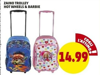 PENNY Zaino Trolley Hot Wheels & Barbie offerta