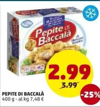 PENNY Pepite di Baccalà 400g offerta