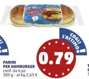 PENNY Panini per Hamburger 6pz 300g offerta