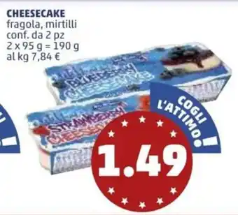 PENNY Cheesecake 2pz 95g offerta