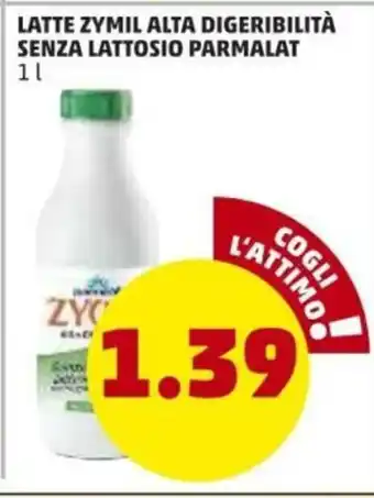 PENNY Parmalat Zymil Alta Digeribilità Senza Lattosio Latte 1l offerta