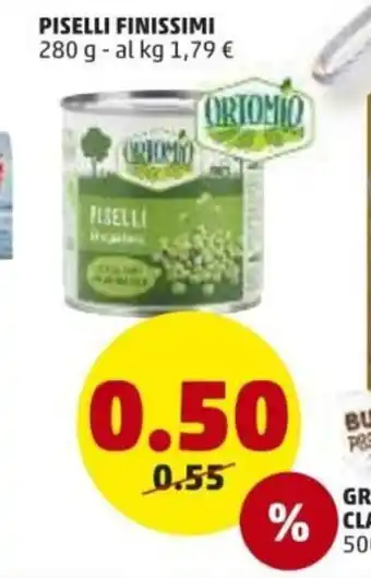PENNY Ortomio Piselli Finissimi 280g offerta