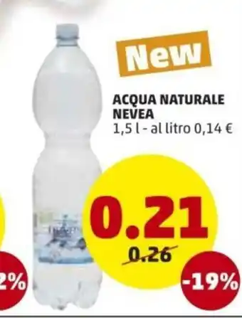PENNY Nevea Acqua Naturale 1,5l offerta