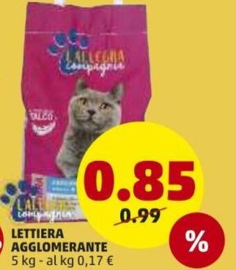 PENNY Lettiera Agglomerante 5kg offerta
