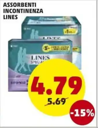 PENNY Lines Incontinenza Assorbenti offerta