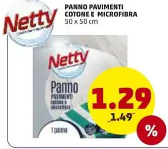 PENNY Netty Panno Pavimenti Cotone e Microfibra 50x50cm offerta