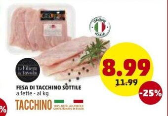 PENNY Fesa di Tacchino Sottile offerta