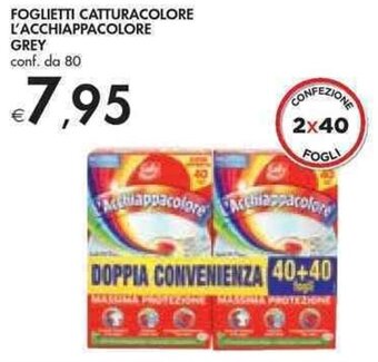Bennet FOGLIETTI CATTURACOLORE L'ACCHIAPPACOLORE GREY conf. da 80 offerta