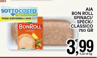 Gecop Aia Bon Roll Spinaci/Speck/Classico 750gr offerta