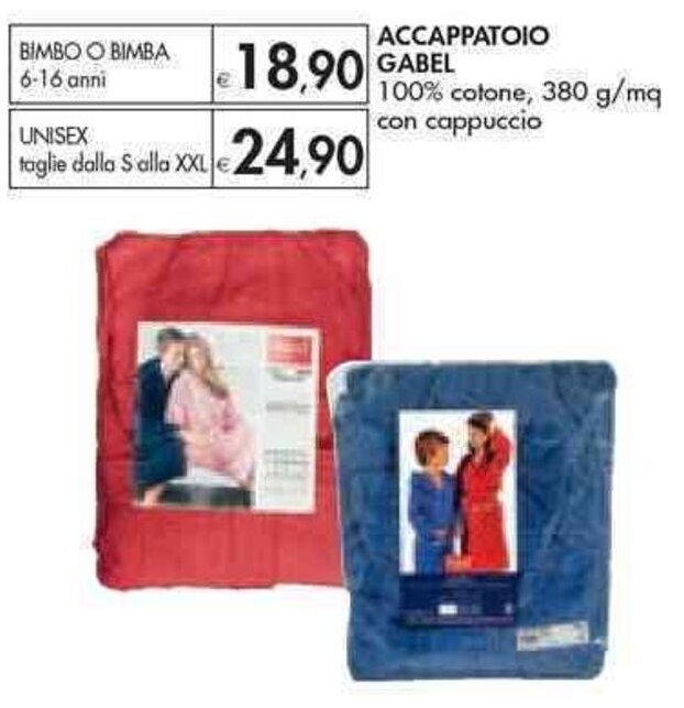 Bennet ACCAPPATOIO GABEL BIMBO O BIMBА 6-16 anni offerta