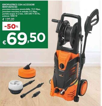 IDROPULITRICE CON ACCESSORI BRAVO&FACILE
