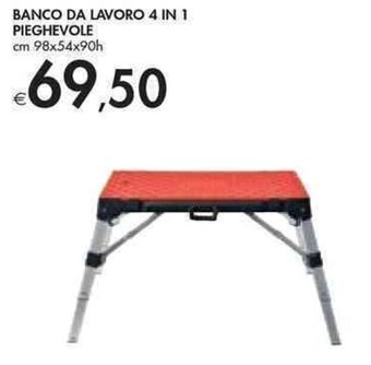 BANCO DA LAVORO 4 IN 1 PIEGHEVOLE cm 98x54x90h