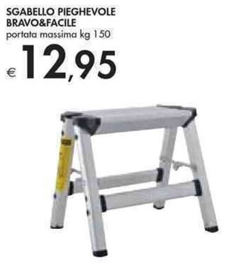 Bennet SGABELLO PIEGHEVOLE BRAVO&FACILE portata massima kg 150 offerta