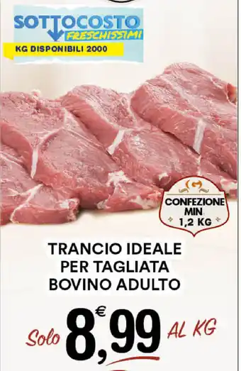 Gecop Bovino Adulto Trancio Ideale per Tagliata min. 1,2kg offerta