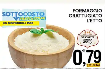 Gecop Formaggio Grattugiato l'etto 450gr offerta