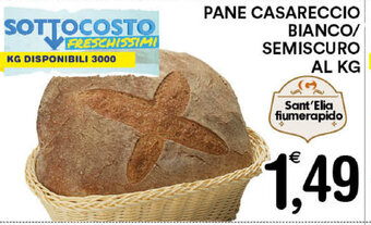 Gecop Pane Casareccio Bianco/Semiscuro al kg offerta