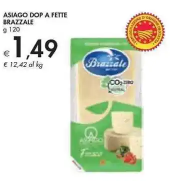 Bennet ASIAGO DOP A FETTE BRAZZALE g 120 offerta