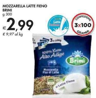 MOZZARELLA LATTE FIENO BRIMI g 300