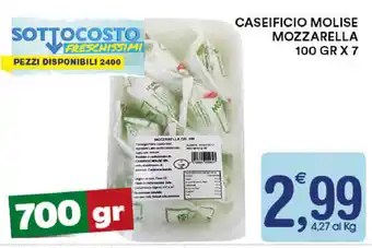 Gecop Caseificio Molise Mozzarella 100gr x 7 offerta