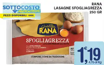 Gecop Rana Lasagne Sfogliagrezza 250gr offerta