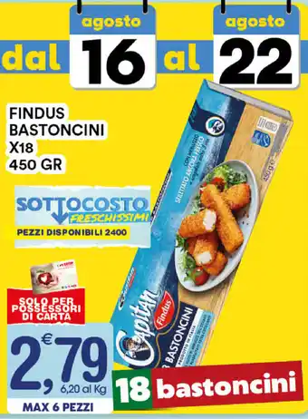 Findus Bastoncini x18 450gr