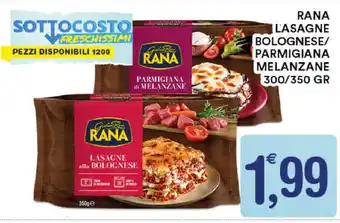 Gecop Rana Lasagne Bolognese/Parmigiana Melanzane 300/350gr offerta