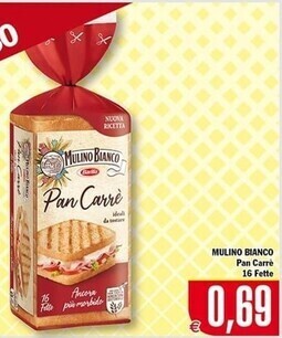 Mulino bianco pan carre 16 fette