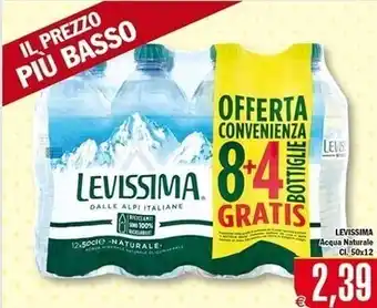 Conté Supermercati Levissima acqua naturale x12 offerta