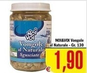 Conté Supermercati Noi & voi vongole al naturale offerta