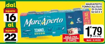 Gecop Mare Aperto Tonno All'Olio di Oliva 92gr x 3 offerta