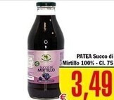 Patea - succo di mirtillo 100%
