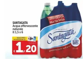 Santagata acqua effervescente naturale