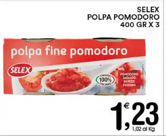 Gecop Selex Polpa Pomodoro 400gr x 3 offerta