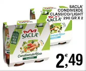 Gecop Saclà Condiverde Classico/Light 290gr x 2 offerta