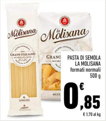Conad City PASTA DI SEMOLA LA MOLISANA formati normali 500 g offerta