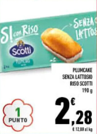 Conad City PLUMCAKE SENZA LATTOSIO RISO SCOTTI 190 g offerta