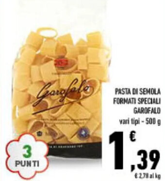 Conad City PASTA DI SEMOLA FORMATI SPECIALI GAROFALO vari tipi-500 g offerta