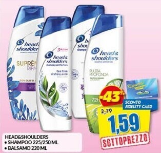 Head & shoulders shampoo