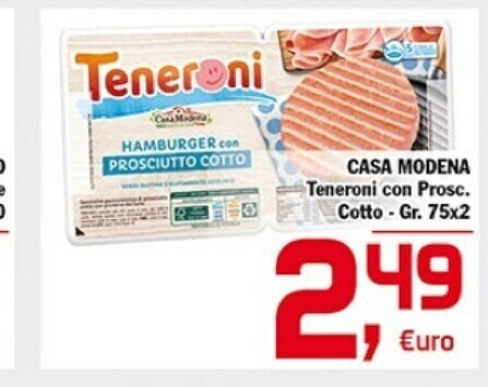 Punto é market Casa modena teneroni con prosciutto cotto offerta