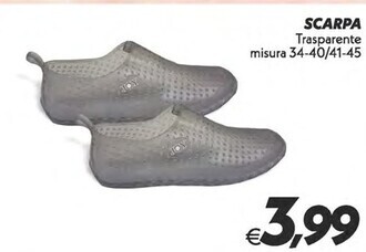 Iper Super Conveniente Scarpa trasparente offerta