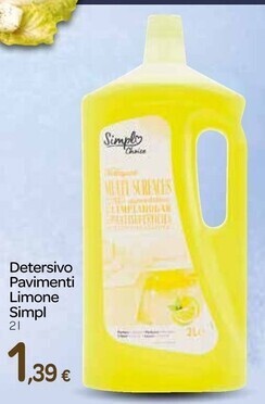 Simpl detersivo pavimenti limone
