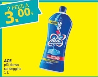 Ace più denso candeggina 2 pezzi