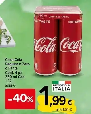 Carrefour Express Coca cola zero offerta