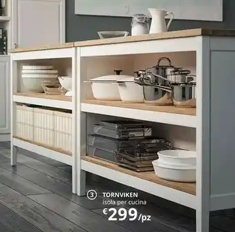 IKEA Tornviken Isola Per Cucina offerta