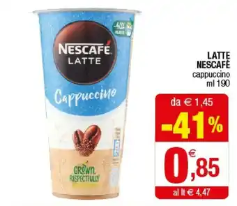 Iperal Nescafé Latte Cappuccino offerta