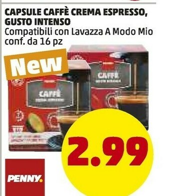 PENNY Intenso Capsule Caffe Crema Espresso offerta